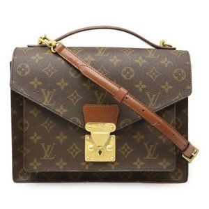 LOUIS VUITTON Brown Monogram Shoulder Bag